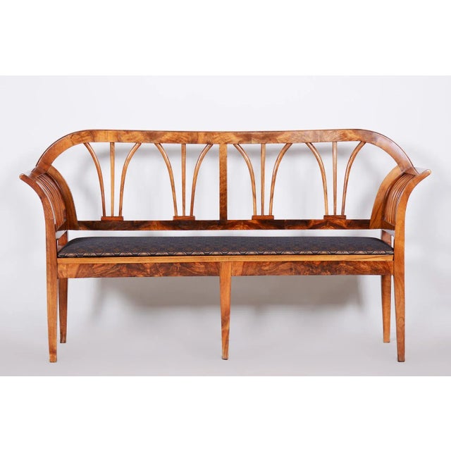Biedermeier Sofa in Walnut & Rattan, Austria, 1820s For Sale - Image 13 of 13