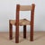 Vintage French Wood Straw-Seated Chair, 1950 For Sale - Image 3 of 8