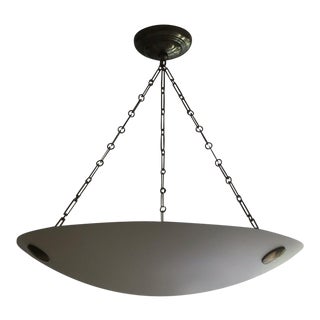 Round Glass Chandelier Pendant For Sale