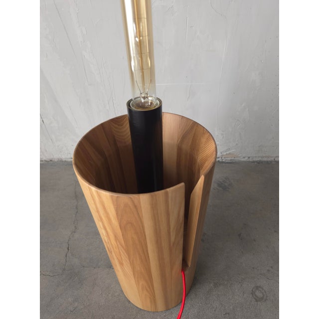 Wood Muffins Floor Lamp by Dan Yeffet for Brokis For Sale - Image 7 of 9