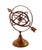 1970s Vintage Handmade Brass Armillary Sphere With Sundial Arrow For Sale - Image 5 of 10