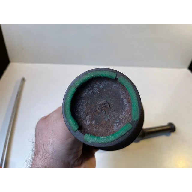 Antique Cast Iron Mortar and Pestle, Set of 2 For Sale - Image 7 of 11