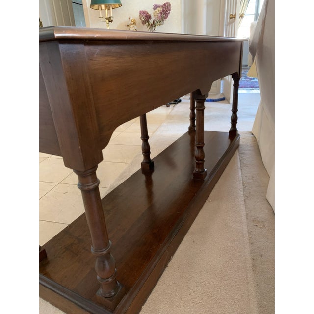 1990s Vintage Pennsylvania House Chippendale Style Sofa/Console Table ...
