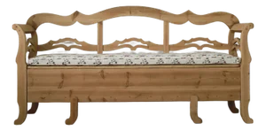 19th Century Antique Swedish Pine Storage Bench