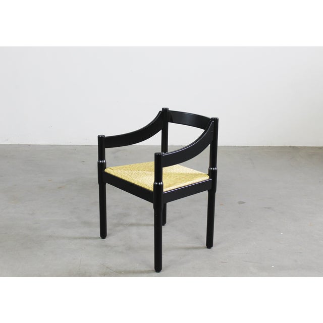Black Carimate Chairs by Vico Magistretti for Cassina, 1960s, Set of 12 For Sale - Image 12 of 18