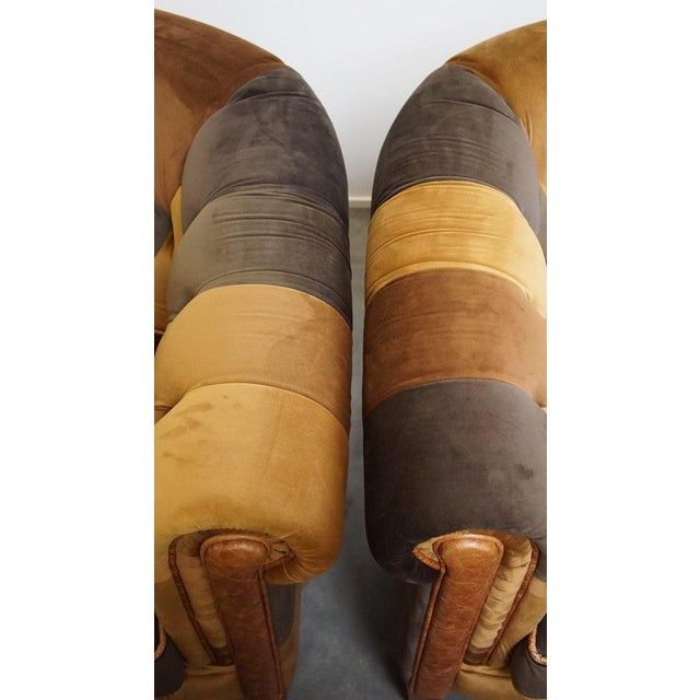 English Chesterfield Club Chairs, Set of 4 For Sale - Image 13 of 17