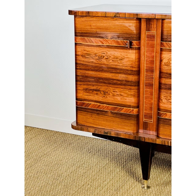 Art Déco French Walnut Sideboard by André Arbus, 1950s For Sale - Image 10 of 17
