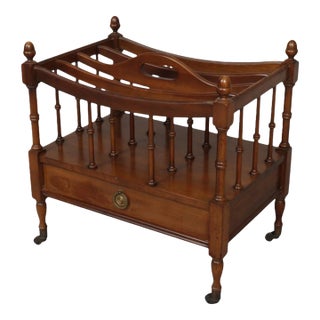 Colonial Style Mahogany Canterbury For Sale