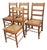 Victorian Ladderback Dining Chairs, Set of Four For Sale