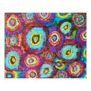 Color Burst Flower Abstract by Frank Thomas Romero