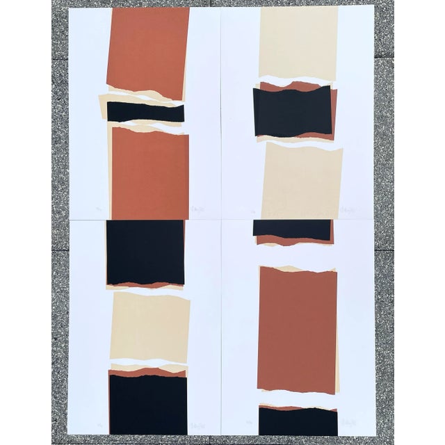 Set of four postmodern lithographs by Danish artist Benny Dore (born 1948). Pencil signed and each in the set numbered 3...