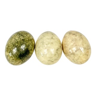 Vintage Stone Eggs-Set of 3 For Sale