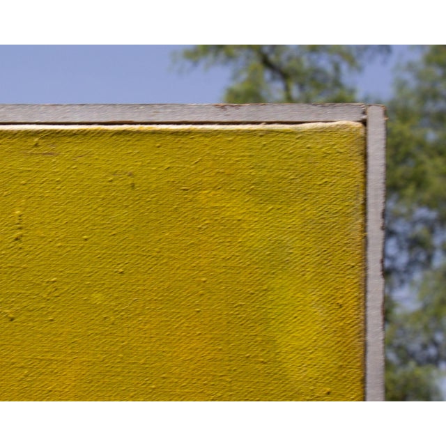 Abstract 1960s Oil on Canvas Abstract Painting Signed by Artist Steve Redman For Sale - Image 3 of 11