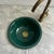 Not Yet Made - Made To Order Green Basin Sink Bowl Bathroom Drop-In Sink With Brass Drain For Sale - Image 5 of 8