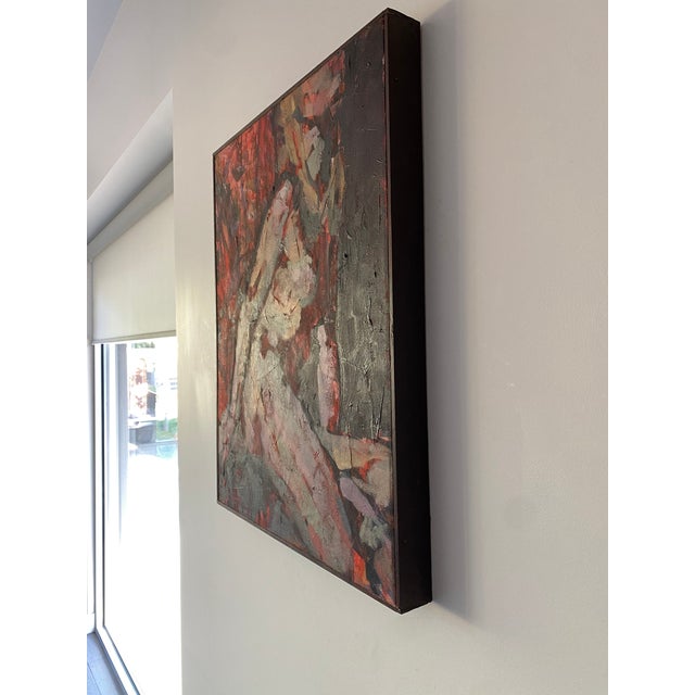 Abstract Original Signed Oil Painting by Utah Artist Sandy Parsons For Sale - Image 3 of 3