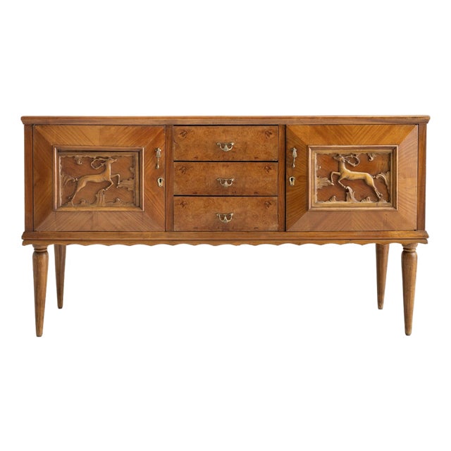 Mid-Century Italian Sideboard in the Style of Pier Luigi Colli For Sale
