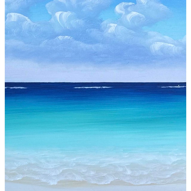 Original Turks & Caicos Coastal Painting — Signed by Iocal island artist, Alexis St. James. Vibrant acrylic painting...