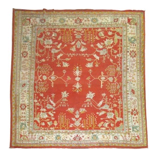Antique Oushak Rug - 11'11" x 13'9" For Sale