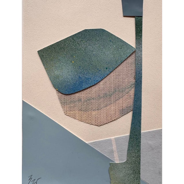 "Im Blue" is an original mixed media collage on paper by Zac Woodiel. This is one of six pieces in the "Im Blue" series....