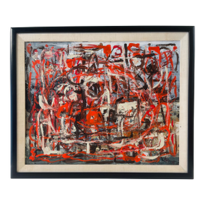 Mid 20th Century Kalm Original Impasto Abstract