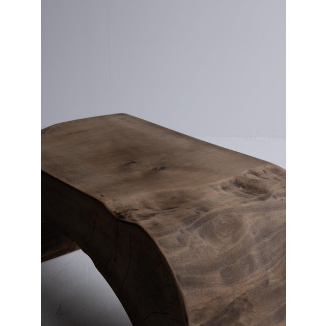 Japanese Old Primitive Side Chair 1940s-1960s / Stool Display Stand Wabi Sabi For Sale - Image 10 of 12