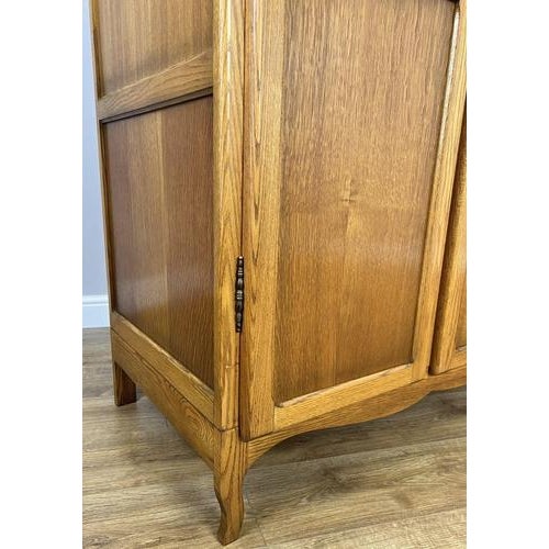 Vintage French Louis XVI Style Wardrobe in Oak For Sale - Image 3 of 8