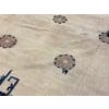 1900s Tan Beige Geometric Antique Chinese Peking Rug 10' X 13'6'' Handknotted Wool Carpet For Sale In New York - Image 6 of 6