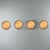 An exceptional set of four "Sigma" ceiling or wall lights designed by Sergio Mazza for Artemide in the 1960s, among the...