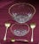 Mid-Century Modern 1950s Formal Glass Dessert Set With Gold Rims- 11 Pieces For Sale - Image 3 of 6