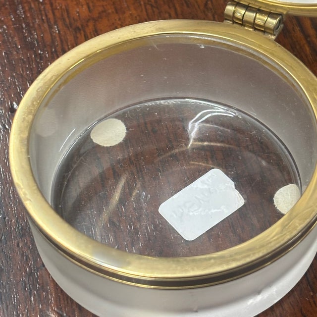 french Daphne Crystal Powder-Jewelry Holder from Lalique, 1970s For Sale - Image 11 of 14