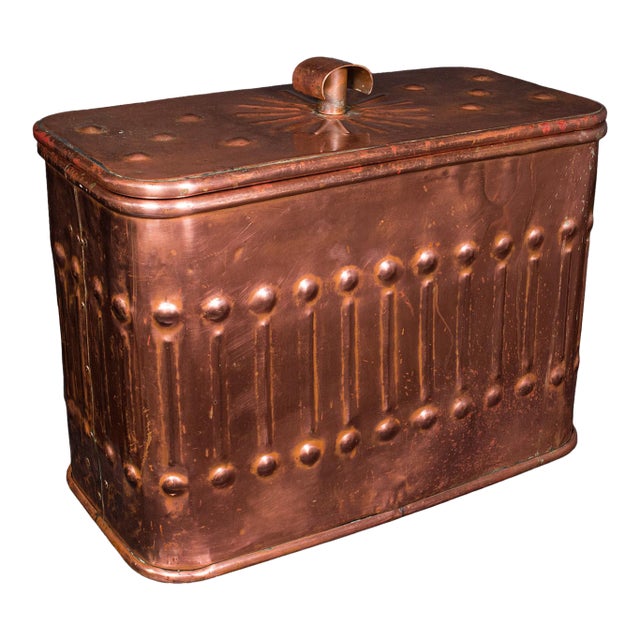 Vintage Dairyman's Cooler, English Copper, Milk, Ice Cream Cool Box, Mid Century For Sale