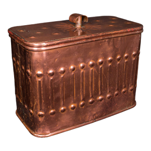 Vintage Dairyman's Cooler, English Copper, Milk, Ice Cream Cool Box, Mid Century