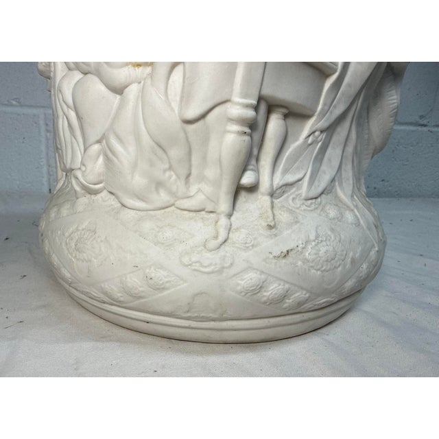 Antique 19th Century Parian Porcelain Jug Pitcher Copeland & Co Death Wellington For Sale - Image 4 of 12