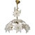 1980s Italian Murano White Ceiling Pendant Light For Sale