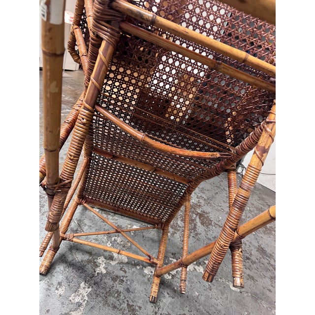 Antique Chinese Bamboo Reclining Chair, 1920's For Sale In San Francisco - Image 6 of 12