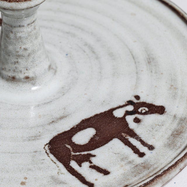 Traditional 1970s Germany White Ceramic Platter For Sale - Image 3 of 15