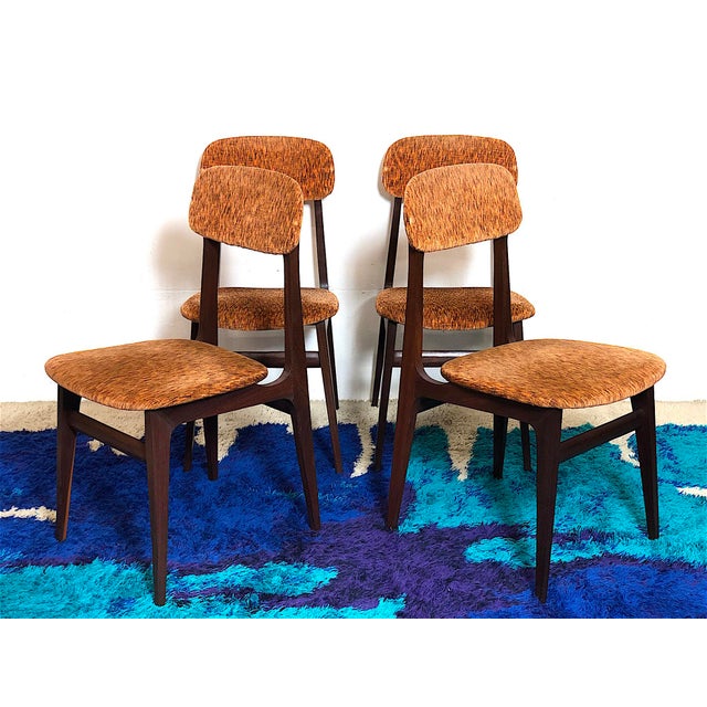 Vintage Italian Teak Chairs, 1960s, Set of 4 For Sale - Image 18 of 18