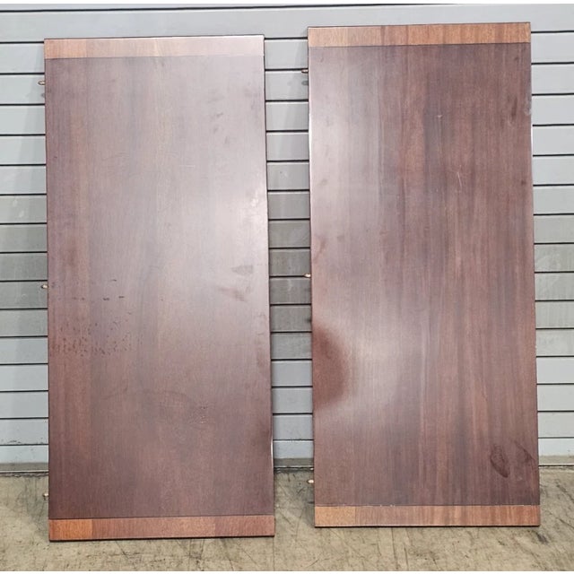 Late 20th Century Stickley Oval Federal Style Mahogany Dining Table W 2 Leaves Brass Paw Feet For Sale - Image 10 of 11