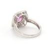 Natural 2.05 cts pink sapphire & 0.53 cts diamond vintage ring in 18k gold For Sale In New York - Image 6 of 18