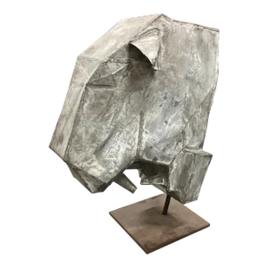 Mid 20th Century Stylized Zinc Jaguar Head