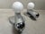 Vintage Wall Lamps in Chrome and Opaline, 1960s, Set of 2 For Sale - Image 3 of 9