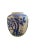 Blue and white cherry blossom ginger jar. Marked Japan.