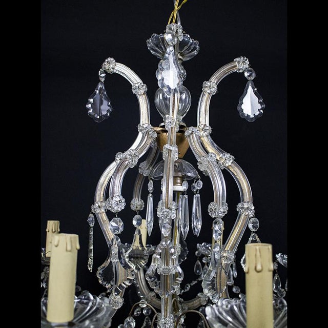 Maria chandelier Maria Teresa chandelier with 8 lights in Bohemian crystal. Basket architecture with single stage and...