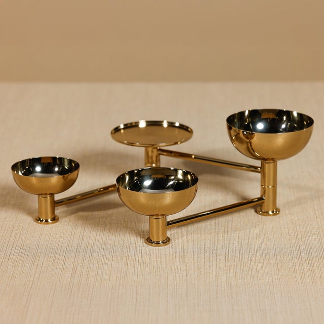 Swivel Polished Condiment Set For Sale - Image 4 of 6