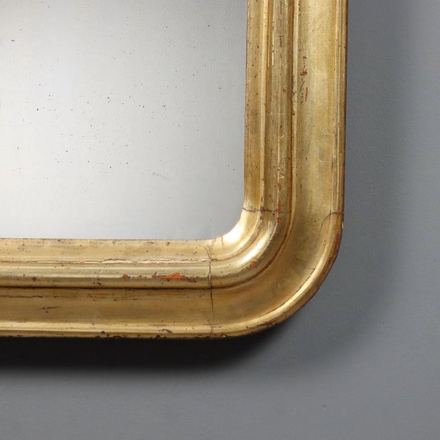 Antique Italian Giltwood Mirror in Mecca, 1800s For Sale - Image 6 of 9