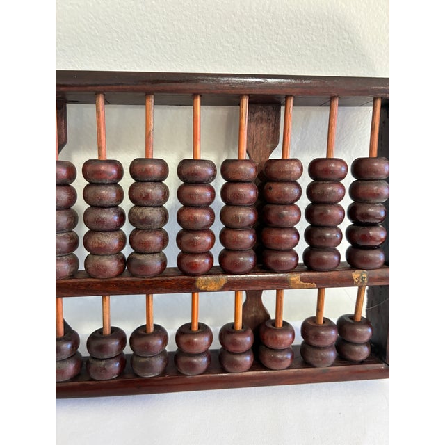 Small Vintage Asian Wooden Suanpan Abacus For Sale - Image 4 of 7