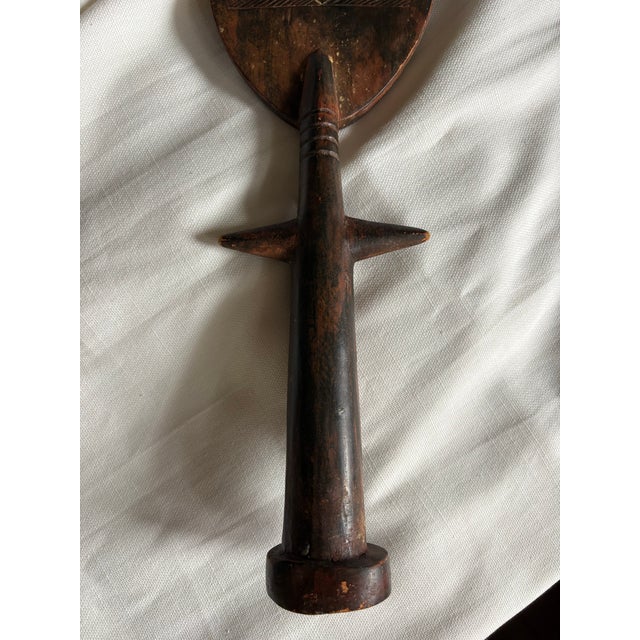 Vintage African Akan-Style Carved Wood Fertility Figure For Sale - Image 11 of 12