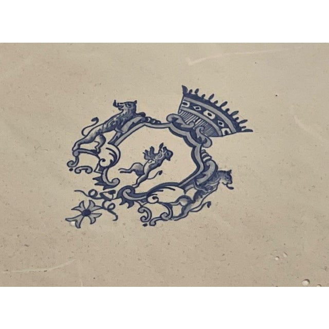 Vegetable Dish and Serving Tray in Earthenware from Moustiers For Sale - Image 9 of 12