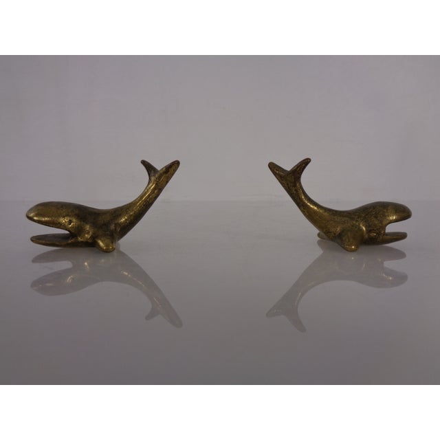 Whale-Shaped Brass Paperweights or Knife Rests in the style of Walter Bosse, Austria, 1950s, Set of 4 For Sale - Image 12 of 18