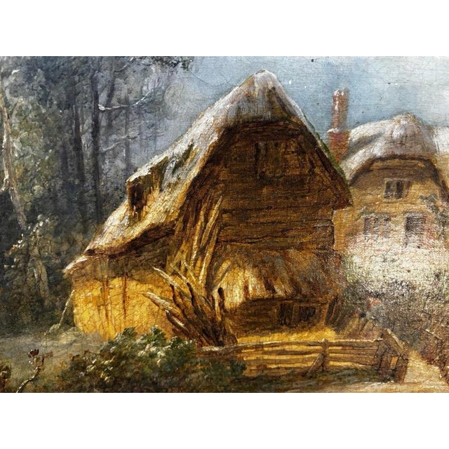 R.Randell, The Cottage, Oil Painting on Canvas, Framed For Sale - Image 8 of 16